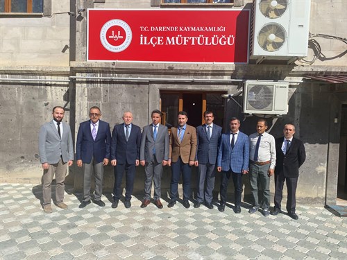 Kaymakamımız Sn. Şeref GÜLYER İlçe Müftülüğünü Ziyaret Etti