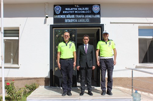 Kaymakamımız Sn. Şeref GÜLYER Bölge Trafik İstasyon Amirliğini Ziyaret Etti