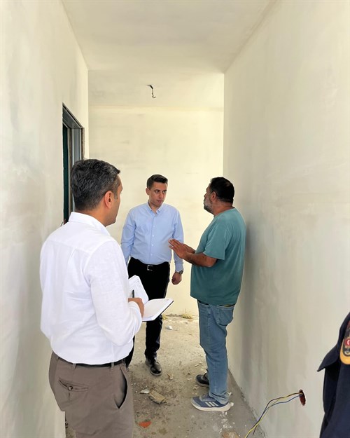 Karabayır Mahallesinde Yapımı Devam Eden Kalıcı Kırsal Konutlara Ziyaret Gerçekleştirildi